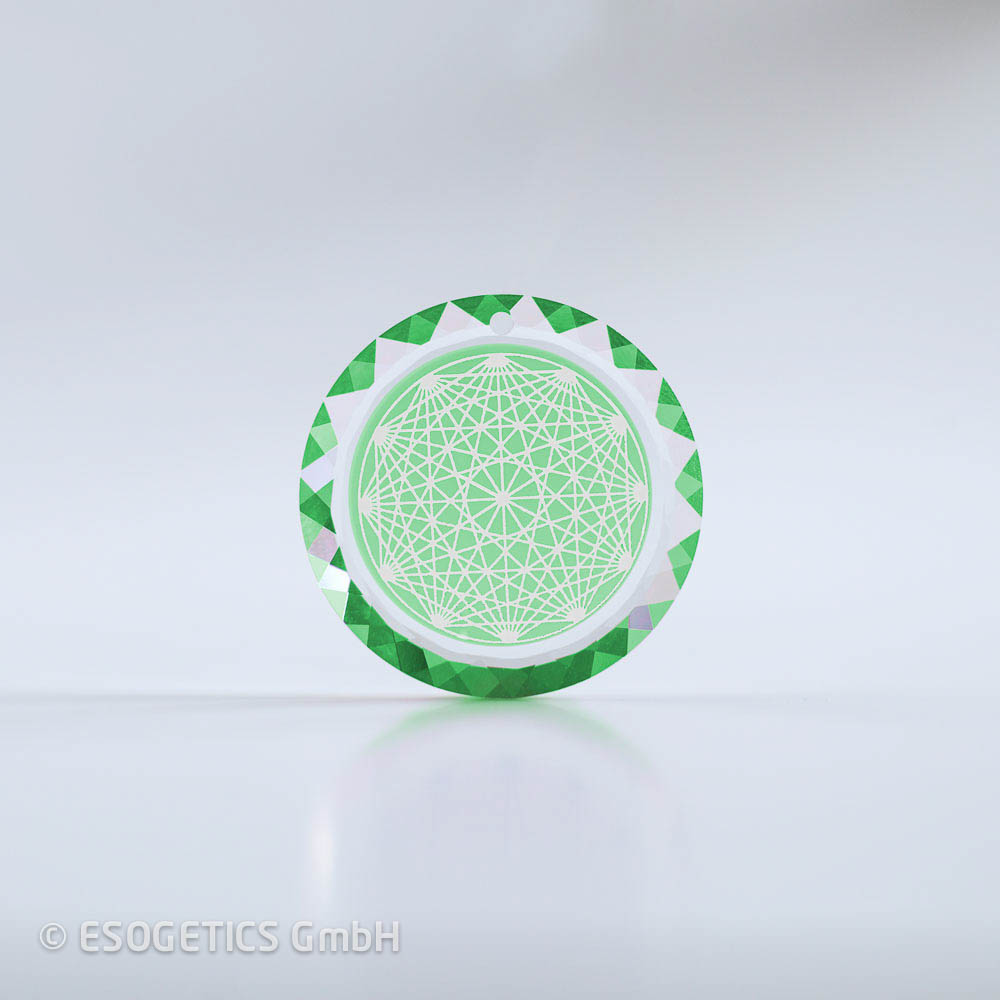 1804 Facetted Crystal – Element – green (1)